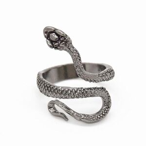 Gunmetal Textured Snake Band